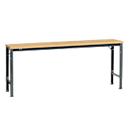 Manuflex basistafel UNIVERSAL Speciaal, 2000 x 800 mm, multiplex natuur, antraciet