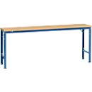 Manuflex basistafel UNIVERSAL Speciaal, 2000 x 800 mm, multiplex natuur, briljantblauw