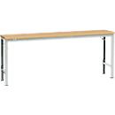 Manuflex basistafel UNIVERSAL Speciaal, 2000 x 800 mm, multiplex natuur, lichtgrijs