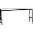 Manuflex basistafel UNIVERSAL Standaard, tafelblad kunststof, 2000 x 800, antraciet
