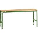Manuflex basistafel UNIVERSAL Standaard, tafelblad multiplex, 2000 x 800, resedagroen