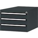 Manuflex drawer bottom frames, for Profi workbench depth 700 mm, anthracite