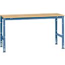 Manuflex Grundtisch UNIVERSAL Standard, Tischplatte Multiplex, 1750x800, brillantblau