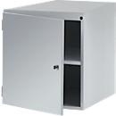 Manuflex onderbouw met schuifladen, voor werkbank Profi diepte 700 mm, aluminium zilver