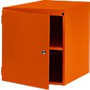 Manuflex Schubladen-Unterbauten, für Werkbank Profi Tiefe 700 mm, rotorange