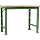 Manuflex werkbank Profi speciaal, tafelblad kunststof, 1250 x 700 mm, robijnrood