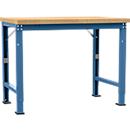 Manuflex werkbank Profi speciaal, tafelblad multiplex, 1250 x 700 mm, briljantblauw