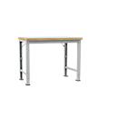 Manuflex Werkbank Profi Spezial, Tischplatte Kunststoff, 1250 x 700 mm, alusilber