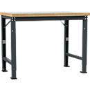 Manuflex Werkbank Profi Spezial, Tischplatte Kunststoff, 1250 x 700 mm, anthrazit