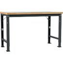 Manuflex Werkbank Profi Spezial, Tischplatte Kunststoff, 1500 x 700 mm, anthrazit