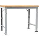 Manuflex Werkbank Profi Spezial, Tischplatte Multiplex, 1250 x 700 mm, alusilber