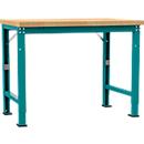 Manuflex Werkbank Profi Spezial, Tischplatte Multiplex, 1250 x 700 mm, wasserblau