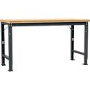 Manuflex Werkbank Profi Spezial, Tischplatte Multiplex, 1750 x 700 mm, anthrazit
