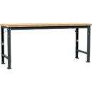 Manuflex Werkbank Profi Spezial, Tischplatte Multiplex, 2000 x 700 mm, anthrazit