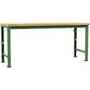 Manuflex Werkbank Profi Spezial, Tischplatte Multiplex, 2000 x 700 mm, resedagrün