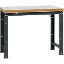 Manuflex werkbank Profi standaard, Tafelblad kunststof B 1250 x D 700, antraciet