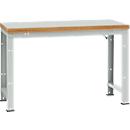 Manuflex werkbank Profi standaard, Tafelblad kunststof B 1500 x D 700, lichtgrijs
