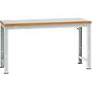 Manuflex werkbank Profi standaard, Tafelblad kunststof B 1750 x D 700, lichtgrijs