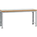 Manuflex werkbank Profi standaard, Tafelblad kunststof B 2000 x D 700, aluminium zilver