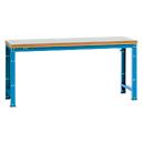 Manuflex werkbank Profi standaard, Tafelblad kunststof B 2000 x D 700, lichtblauw