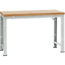 Manuflex werkbank Profi standaard, Tafelblad multiplex B 1500 x D 700, lichtgrijs