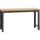 Manuflex werkbank Profi standaard, Tafelblad multiplex B 1750 x D 700, antraciet