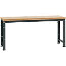 Manuflex werkbank Profi standaard, Tafelblad multiplex B 2000 x D 700, antraciet