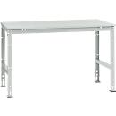 Manuflex werktafel UNIVERSAL Standaard, 1500 x 1000 mm, kunststof lichtgrijs, lichtgrijs