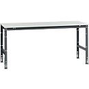 Manuflex werktafel UNIVERSAL Standaard, 2000 x 1000 mm, kunststof lichtgrijs, antraciet