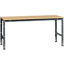 Manuflex werktafel UNIVERSAL Standaard, 2000 x 1000 mm, multiplex natuur, antraciet
