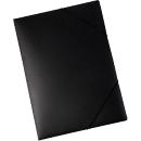 Mappen met 3 flappen en elastiek PP EICHNER A3-formaat, zwart, 5 stuks