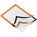 Marco informativo DURABLE Duraframe, DIN A4, 10 piezas, naranja