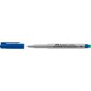 Marker Faber-Castell Multimark, incl. speciale gum, blauw, F, non-permanent