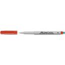Marker Faber-Castell Multimark, including special eraser, red, F, non-permanent
