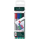 Marker Faber-Castell Multimark, set of 4, M, non-permanent