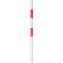 Marking post for embedding in concrete, ø 60 mm, white/red