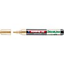 Marqueur à peinture Edding 50, encre dorée, pointe ronde, épaisseur de trait 2-3 mm, avec capuchon, à base d'eau, rechargeable, 1 pièce