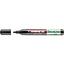 Marqueur à peinture Edding 50, encre noire, pointe ronde, épaisseur de trait 2-3 mm, avec capuchon, à base d'eau, rechargeable, 1 pièce