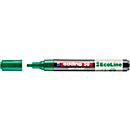 Marqueur peinture Edding 50 EcoLine, couleur d'encre verte, pointe ogive, épaisseur de trait 2-3 mm, avec capuchon, à base d'eau, rechargeable, 1 pièce