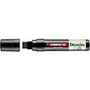 Marqueur peinture Edding 52 EcoLine, couleur d'encre noire, pointe biseautée, épaisseur de trait 4-15 mm, avec capuchon, à base d'eau, rechargeable, 5 pièces