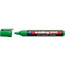 Marqueur permanent 300 EDDING, avec pointe ronde, 10 p., vert
