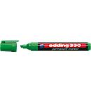 Marqueur permanent 330 EDDING, avec pointe biseautée, 1-5 mm 1 p., vert