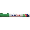 Marqueur permanent Artline 700, pointe ronde, vert, 12 pièces