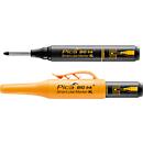 Marqueur permanent Pica BIG Ink Marker XL, pour surfaces lisses &amp; sèches, pointe d'écriture spéciale, résistant à l'eau &amp; à l'effacement, couleur d'encre noire
