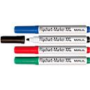 Marqueur pour flipchart Jumbo MAUL, couleurs assorties, lot de 4, pointe ronde