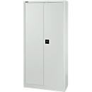 Materiaalkast MS 2409 – vleugeldeuren - staal - B 950 x D 400 x H 1935 mm - lichtgrijs/lichtgrijs – (lege behuizing) - ons merk Schäfer Shop Select
