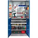 Materiaalkast MSI 2409, met geperforeerde panelen, h 1935 mm