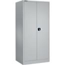 Materiaalkast MSI 2509 – vleugeldeuren - staal - B 950 x D 500 x H 1935 mm – met 4 tussenlegborden - cilinderslot - blankaluminum/blankaluminium - ons merk Schäfer Shop Select