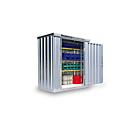 Material container MC 1100, galvanized, disassembled, with wooden floor