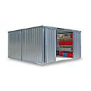 Material container Mod. 1440, galvanized, disassembled, with wooden floor